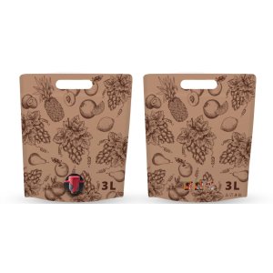 Punga bag-in-box personalizata POUCH 3L VIN si MULTI-FRUCT