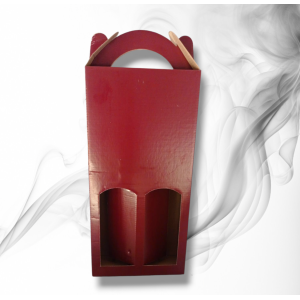 Cutie carton cadou 2 sticle vin BORDO