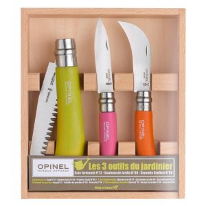 Pachet Opinel: cele 3 cutite ale gradinarului